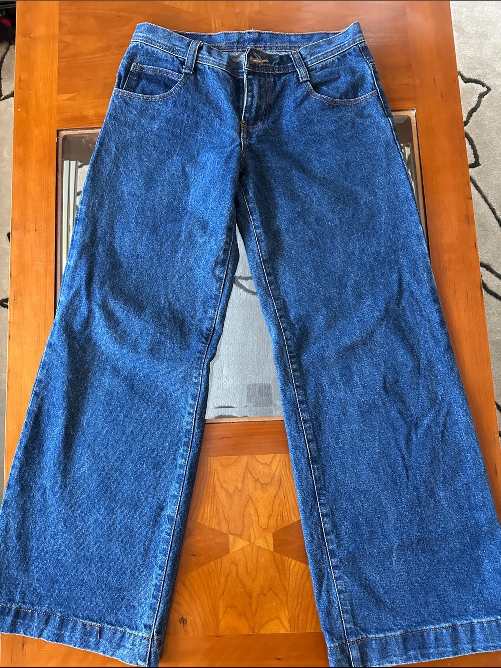 Brandy Melville John Galt Dark Blue Bootcut Jeans